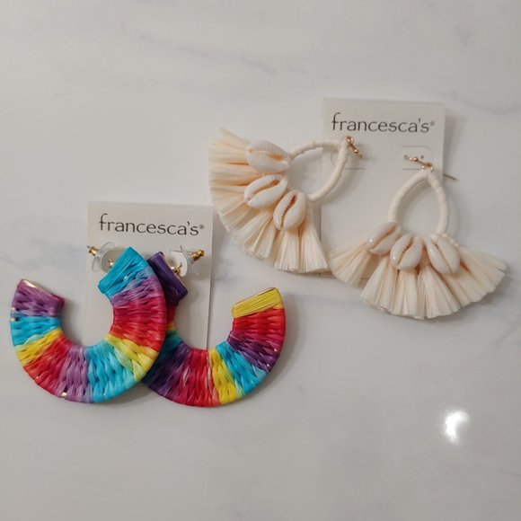 Francesca's Jewelry - Earings - Francesca's Raffia Earrings